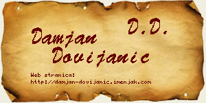 Damjan Dovijanić vizit kartica